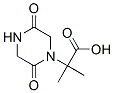 1-Piperazineacetic  acid,  -alpha-,-alpha--dimethyl-2,5-dioxo- Structure