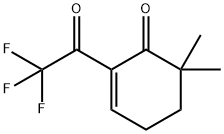 2-Cyclohexen-1-one, 6,6-dimethyl-2-(trifluoroacetyl)- (9CI) Structure