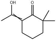 Cyclohexanone, 6-(1-hydroxyethylidene)-2,2-dimethyl- (9CI) Structure