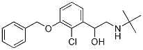 1-(3-(benzyloxy)-2-chlorophenyl)-2-(tert-butylaMino)ethanol Structure