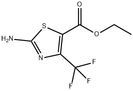 2-아미노-4-트리플루오로메틸-티아졸-5-카르복실산에틸에스테르 구조식 이미지