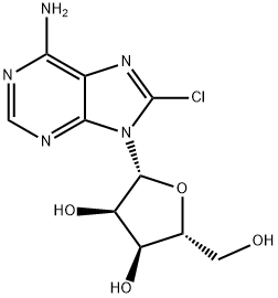 8-Chloroadenosine  구조식 이미지