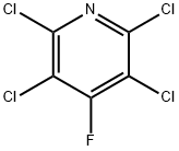 2,3,5,6-테트라클로로-4-플루오로피리딘 구조식 이미지