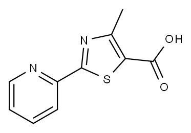 4-METHYL-2-PYRIDIN-2-YL-1,3-THIAZOLE-5-CARBOXYLIC ACID Structure