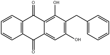 2-Benzylxanthopurpurin Structure