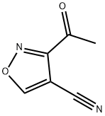4-Isoxazolecarbonitrile,3-acetyl- Structure