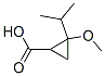 Cyclopropanecarboxylic acid, 2-methoxy-2-(1-methylethyl)- (9CI) Structure