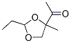 Ethanone, 1-(2-ethyl-4-methyl-1,3-dioxolan-4-yl)- (9CI) 구조식 이미지