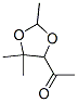 Ethanone, 1-(2,5,5-trimethyl-1,3-dioxolan-4-yl)- (9CI) 구조식 이미지