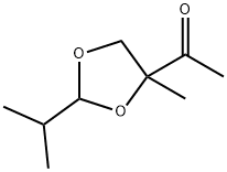 Ethanone, 1-[4-methyl-2-(1-methylethyl)-1,3-dioxolan-4-yl]- (9CI) Structure