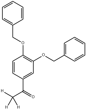 3',4'-DIBENZYLOXYACETO-D3-PHENONE Structure