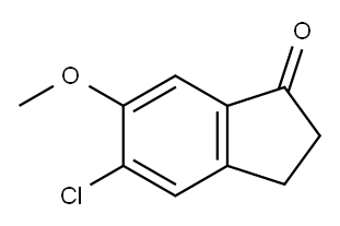 5-CHLORO-6-METHOXY-1-INDANONE, 97% Structure