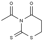 4H-1,3-Thiazin-4-one,  3-acetyltetrahydro-2-thioxo- 구조식 이미지