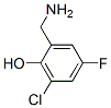 Phenol,  2-(aminomethyl)-6-chloro-4-fluoro- Structure