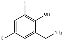 페놀,2-(아미노메틸)-4-클로로-6-플루오로- 구조식 이미지