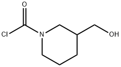 1-피페리딘카르보닐클로라이드,3-(히드록시메틸)-(9CI) 구조식 이미지