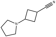 Cyclobutanecarbonitrile, 3-(1-pyrrolidinyl)- (9CI) Structure