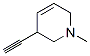 Pyridine, 3-ethynyl-1,2,3,6-tetrahydro-1-methyl- (9CI) Structure