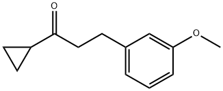 CYCLOPROPYL 2-(3-METHOXYPHENYL)ETHYL KETONE Structure