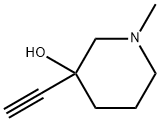 3-Piperidinol, 3-ethynyl-1-methyl- (9CI) Structure