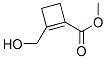 1-Cyclobutene-1-carboxylic acid, 2-(hydroxymethyl)-, methyl ester (9CI) Structure