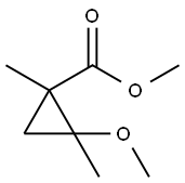 Cyclopropanecarboxylic acid, 2-methoxy-1,2-dimethyl-, methyl ester (9CI) Structure