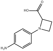 1-(4-AMINOPHENYL)-2-AZETIDINECARBOXYLIC ACID 구조식 이미지