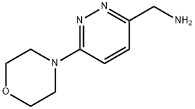3-Pyridazinemethanamine, 6-(4-morpholinyl)- Structure