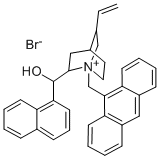 N-(9-Anthracenemethyl)cinchonidiniumbromide Structure