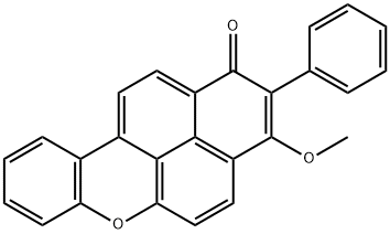 3-methoxy-2-phenyl-1H-naphtho[2,1,8-mna]xanthen-1-one Structure