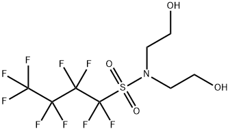 1,1,2,2,3,3,4,4,4-nonafluoro-N,N-bis(2-hydroxyethyl)butane-1-sulphonamide Structure