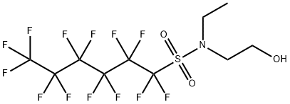 N-ethyltridecafluoro-N-(2-hydroxyethyl)hexanesulphonamide Structure