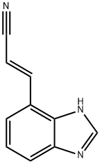 2-Propenenitrile,3-(1H-benzimidazol-4-yl)-,(2E)-(9CI) Structure