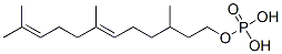 [(6E)-3,7,11-trimethyldodeca-6,10-dienyl] dihydrogen phosphate Structure