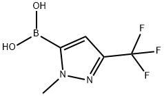 1-METHYL-3-TRIFLUOROMETHYLPYRAZOLE-5-BORONIC ACID 구조식 이미지