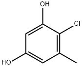 1,3-Benzenediol,  4-chloro-5-methyl- Structure