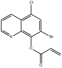 5-chloro-7-bromo-8-quinolyl vinyl carbonate  Structure
