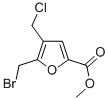 5-브로모메틸-4-클로로메틸-푸란-2-카르복실산메틸에스테르 구조식 이미지