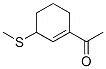 Ethanone, 1-[3-(methylthio)-1-cyclohexen-1-yl]- (9CI) 구조식 이미지