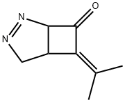 2,3-Diazabicyclo[3.2.0]hept-2-en-7-one,  6-(1-methylethylidene)- Structure