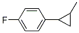 Benzene, 1-fluoro-4-(2-methylcyclopropyl)- (9CI) Structure