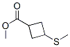 Cyclobutanecarboxylic acid, 3-(methylthio)-, methyl ester (9CI) Structure