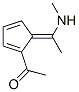 Ethanone, 1-[5-[1-(methylamino)ethylidene]-1,3-cyclopentadien-1-yl]- (9CI) Structure