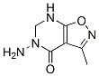 Isoxazolo[5,4-d]pyrimidin-4(5H)-one, 5-amino-6,7-dihydro-3-methyl- (9CI) Structure