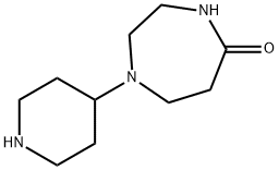 1-(피페리딘-4-일)-1,4-디아제판-5-온 구조식 이미지