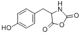 4-[(4-hydroxyphenyl)methyl]oxazolidine-2,5-dione Structure