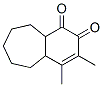 1H-Benzocycloheptene-1,2(4aH)-dione, 5,6,7,8,9,9a-hexahydro-3,4-dimethyl- (9CI) 구조식 이미지