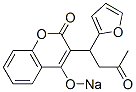 3-[1-(2-Furanyl)-3-oxobutyl]-4-sodiooxycoumarin 구조식 이미지