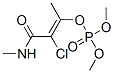 Phosphoric acid dimethyl 2-chloro-1-methyl-3-(methylamino)-3-oxo-1-propenyl ester Structure