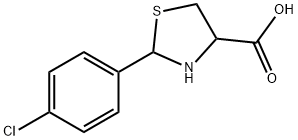 2-(4-CHLORO-PHENYL)-THIAZOLIDINE-4-CARBOXYLIC ACID Structure